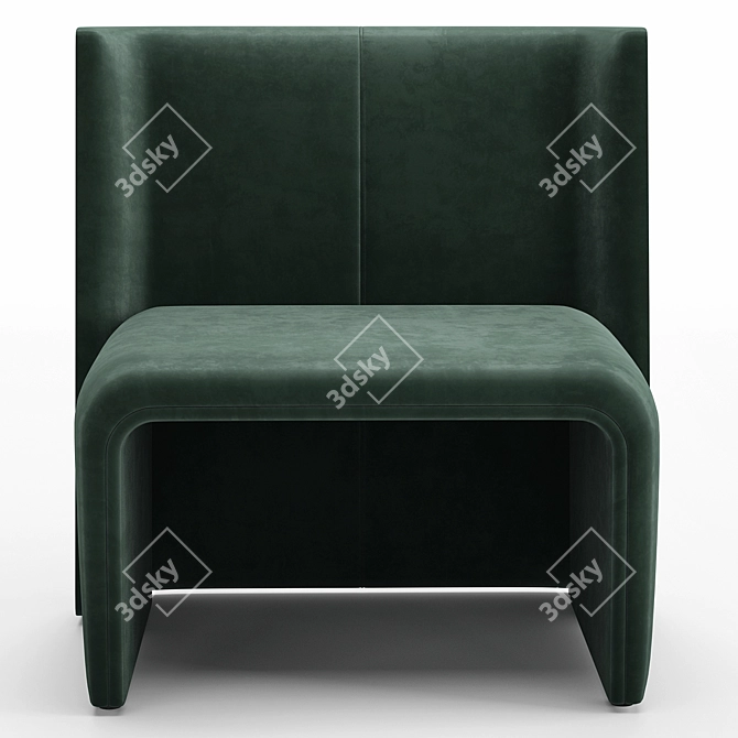 Modern Opulence Legacy Armchair 3D model image 2