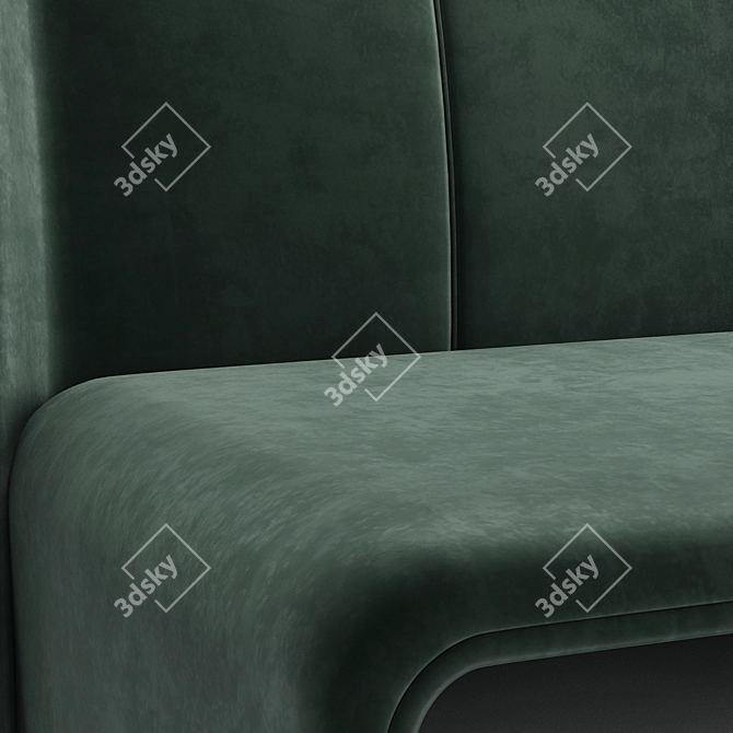 Modern Opulence Legacy Armchair 3D model image 4