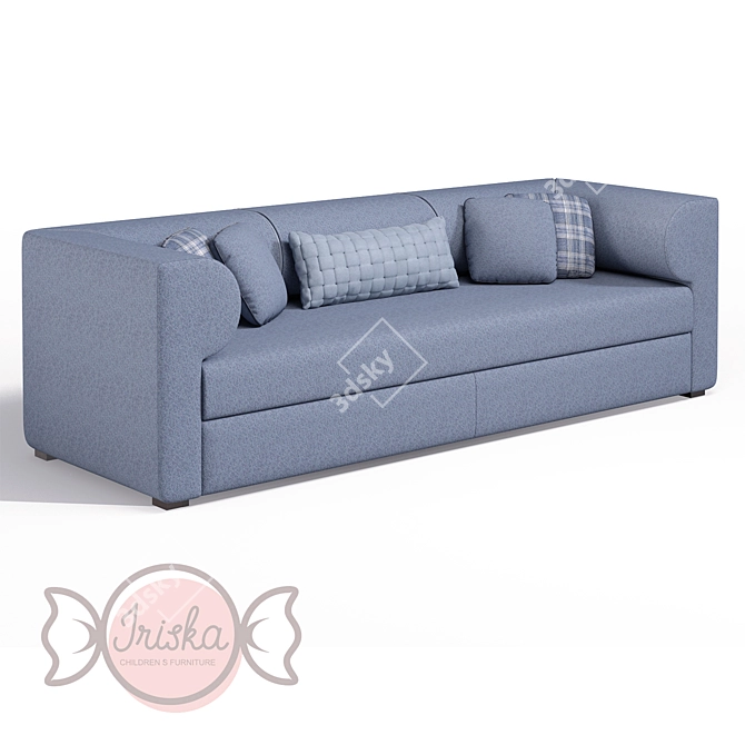 Playful and Comfy: OM Kids Sofa BOSTON 3D model image 1