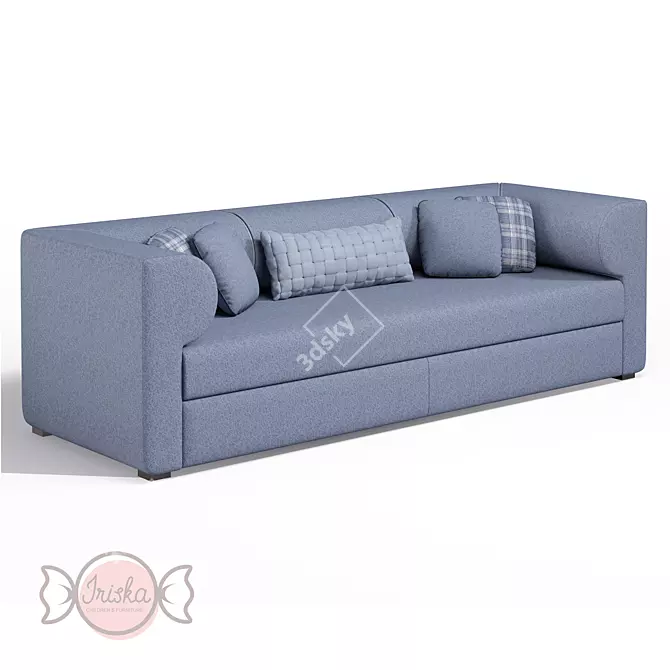 Playful and Comfy: OM Kids Sofa BOSTON 3D model image 5