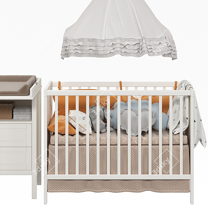 IKEA SUNDVIK Children's Furniture: 2 Colors, Timeless Style 3D model image 6