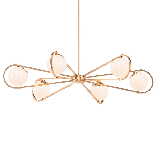 Elegant Montvale Chandelier 3D model image 1