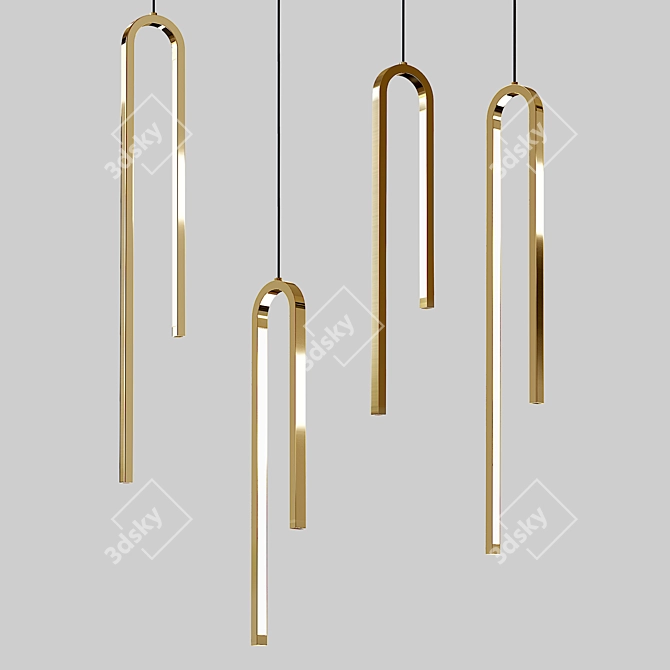 Modern Pendant Light Lampatron Wiki 3D model image 1