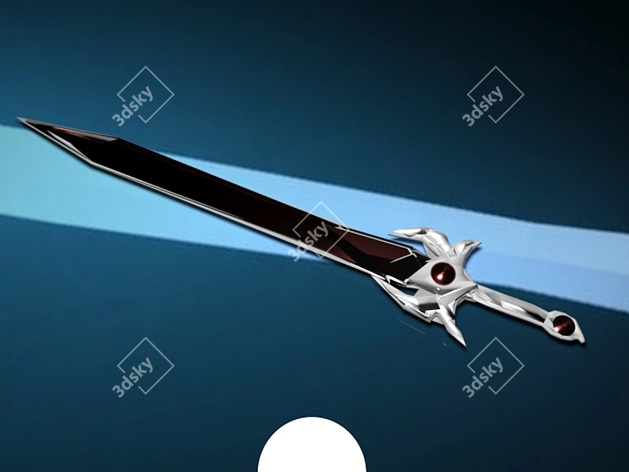 Deadly Curseblade: Life-Taking Sword 3D model image 1