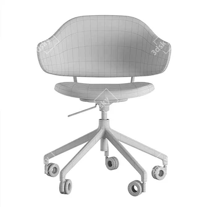 Holly Office Chair: Elegance & Comfort 3D model image 4