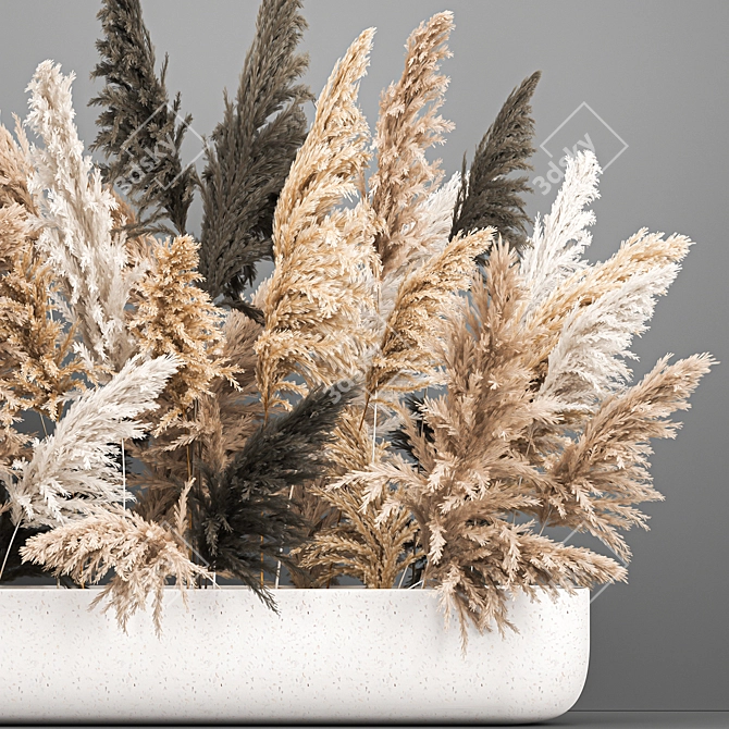 Ethereal Reed Bouquet 3D model image 5