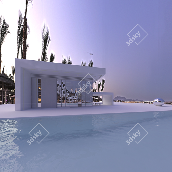 Egyptian Evening Oasis HDRI 3D model image 3