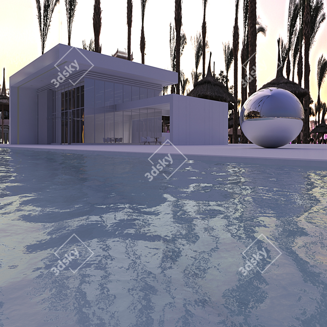 Egyptian Evening Oasis HDRI 3D model image 7