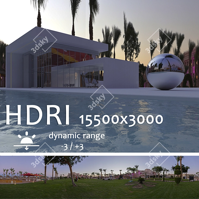 Egyptian Sunset HDRI 3D model image 1