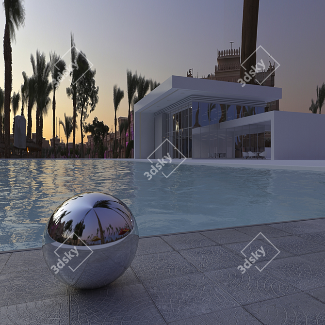 Egyptian Sunset HDRI 3D model image 2