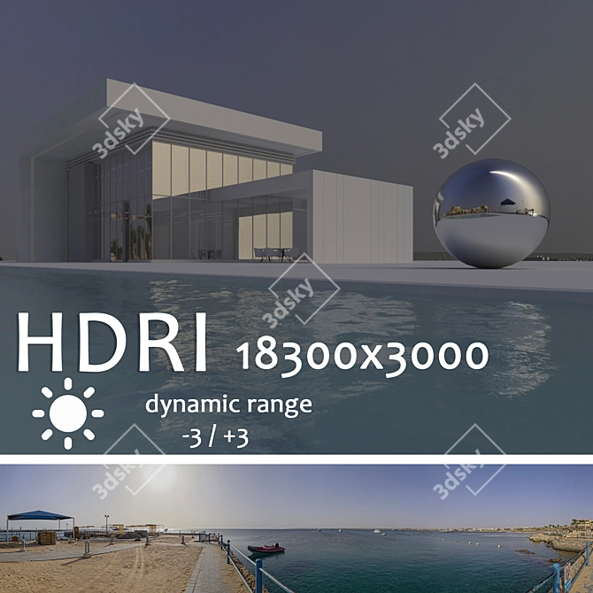 Title: Egypt HDRI Sunrise 3D model image 1
