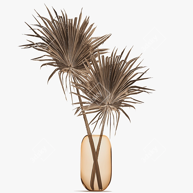 Palm Leaf Bouquet 3D model image 4
