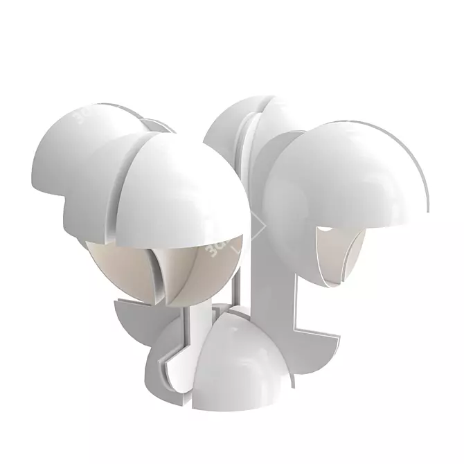 Martinelli Luce Ruspa 4: Elegant Lighting Fixture 3D model image 1