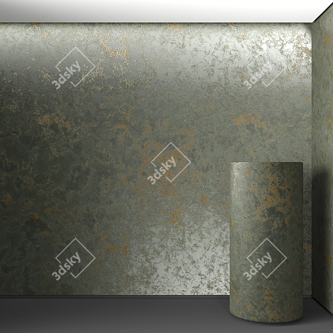 Seamless Plaster Texture Set 3D model image 1