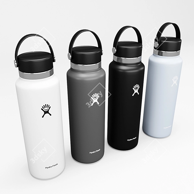 Hydro Flask Monochrome Tumbler 3D model image 2