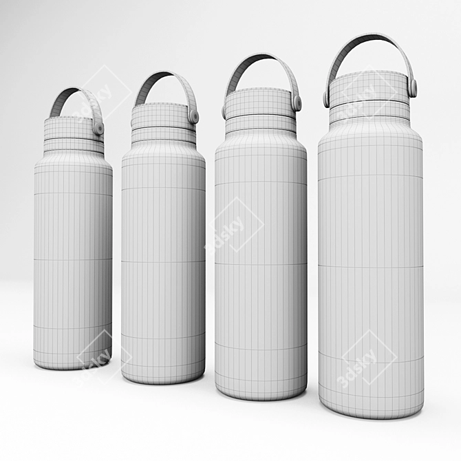 Hydro Flask Monochrome Tumbler 3D model image 4