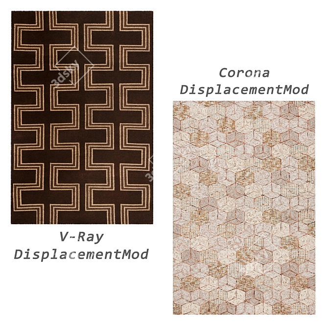 Versatile Rug Set: V-Ray, Corona & More 3D model image 4