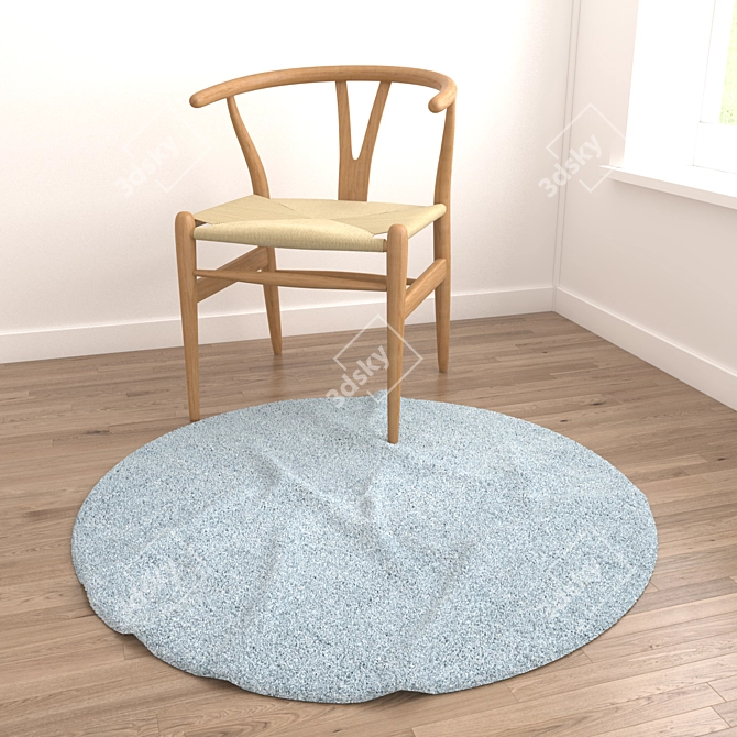 Versatile Set of 8 Rugs 3D model image 2