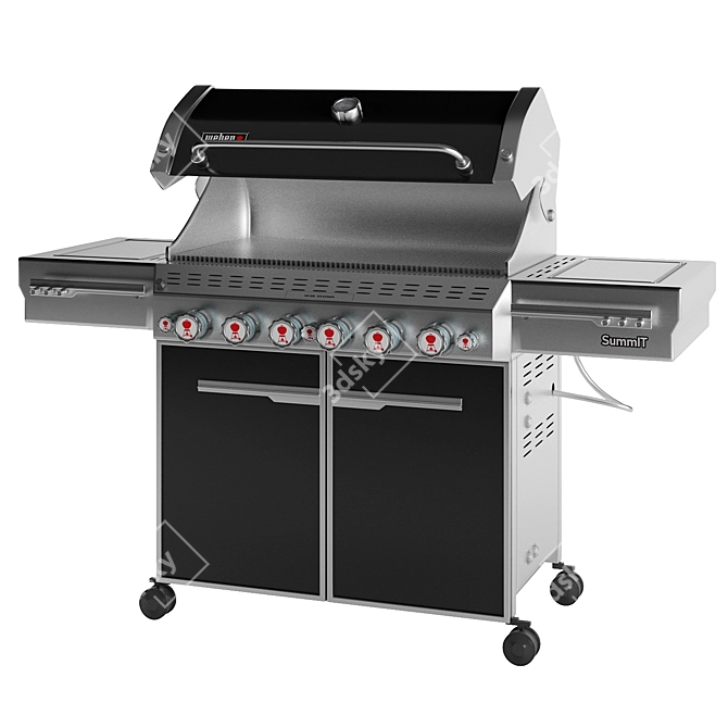 Summit Outdoor Gas Grill: Premium Cooking Experience 3D model image 4