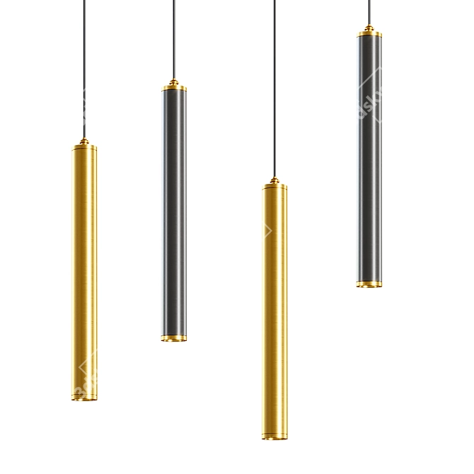 Sleek Nette Pendant Light 3D model image 1