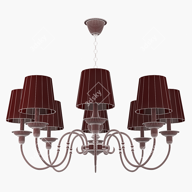 Gloria Pendant Chandelier 3D model image 3