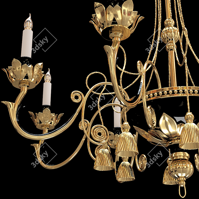 Modern Visconti Ceiling Lighting 3D model image 2