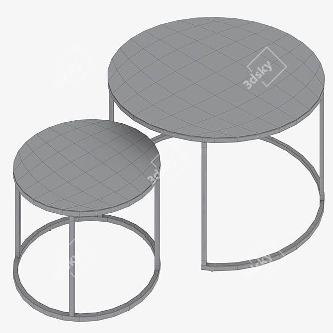 La Forma Leonor Coffee Table Set 3D model image 3