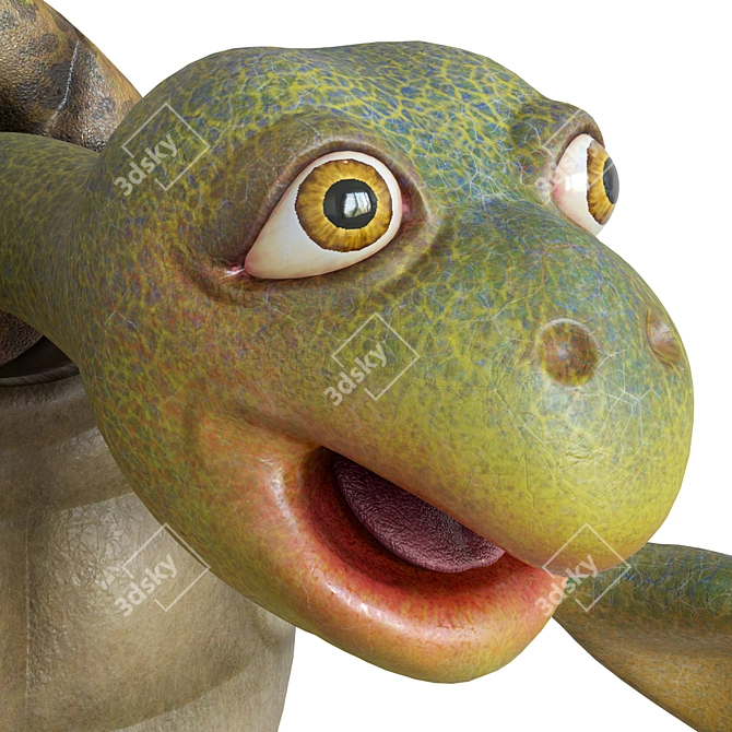 Cartoon Turtle 2013 3D Model 3D model image 6