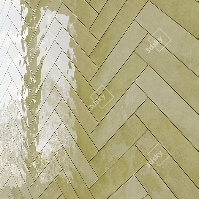 Ivy Hill Tile Herringbone: Timeless Elegance 3D model image 6