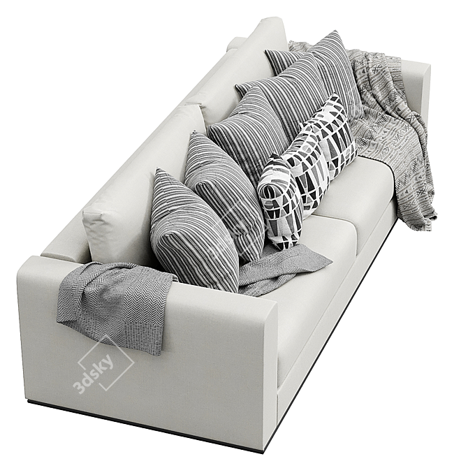 Elegant Telford Sofa | Luxurious Comfort 3D model image 3