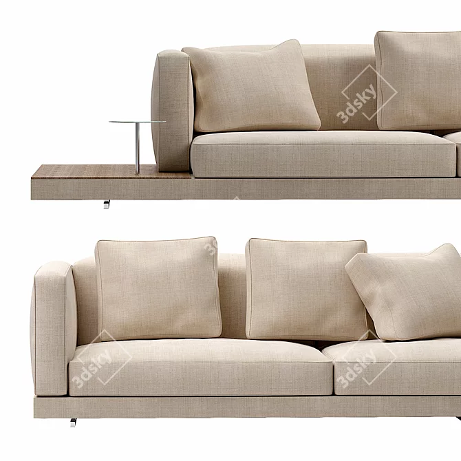 Modular Dock Basso Sofa 3D model image 2