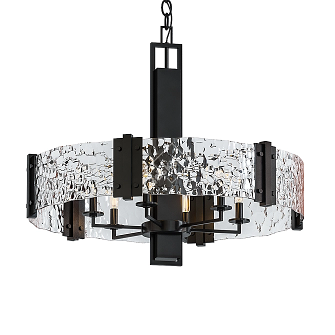 Aberdeen 6-Light Olde Bronze Chandelier 3D model image 1