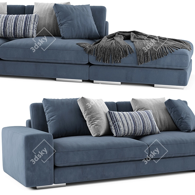 Stylish Verzelloni Holden Sofa 3D model image 2