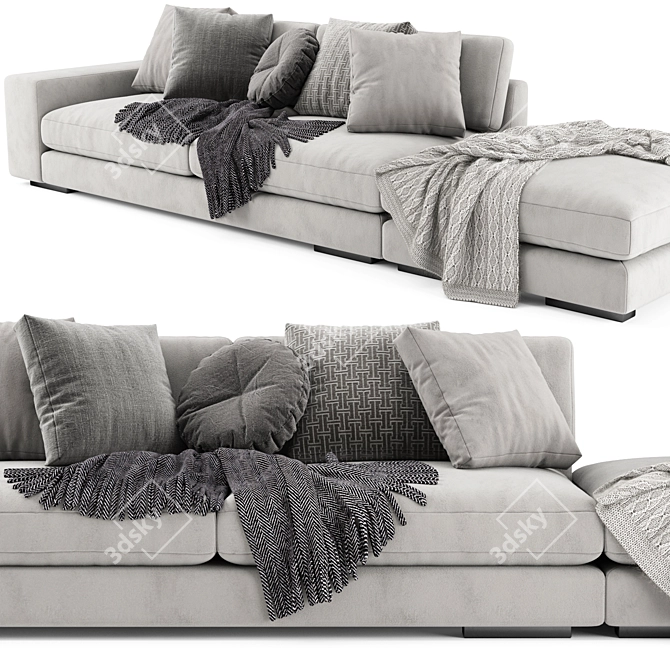 Stylish Verzelloni Holden Sofa 3D model image 3