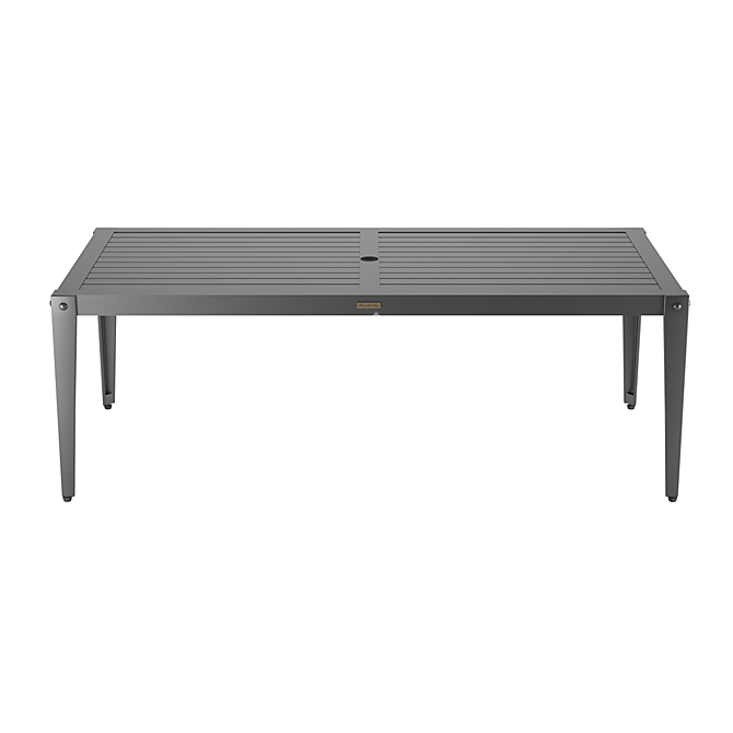 Modern Gray Leon Dining Table, 214cm 3D model image 2