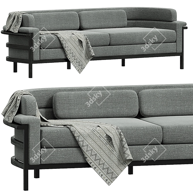Modern Elegance: Contempo Sofa 3D model image 2