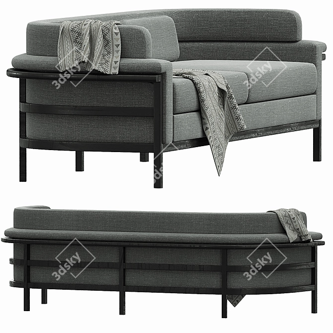 Modern Elegance: Contempo Sofa 3D model image 3