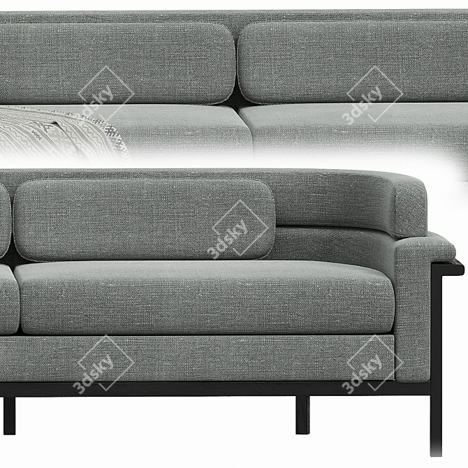 Modern Elegance: Contempo Sofa 3D model image 5