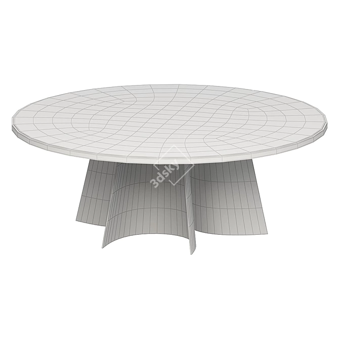 Elegant Kensington Dining Table by Poliform 3D model image 2