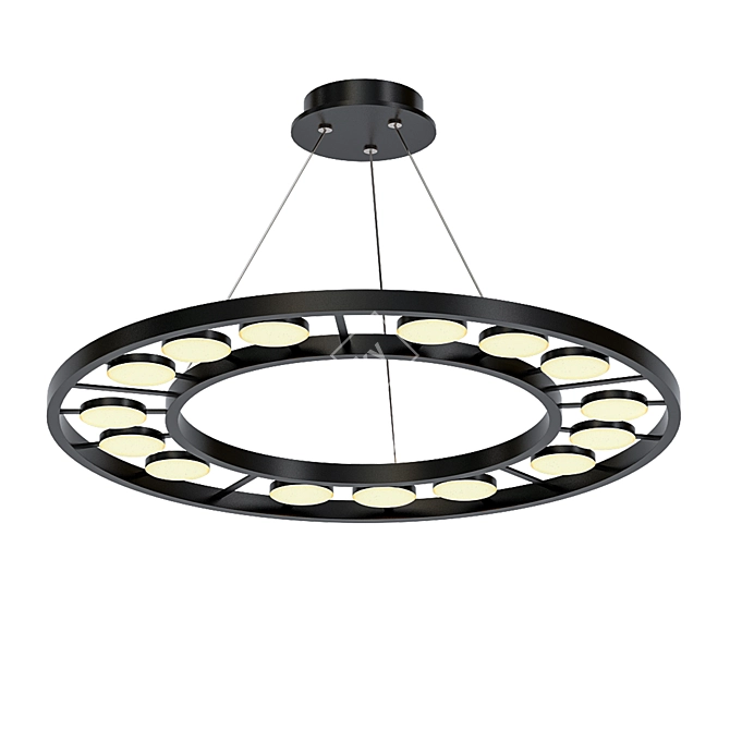 Elegant Maxine Light Chandelier 3D model image 1