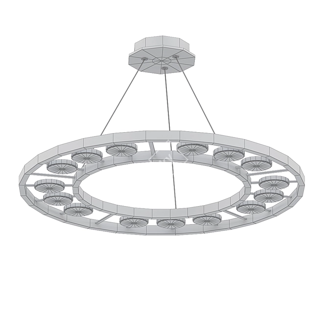 Elegant Maxine Light Chandelier 3D model image 2