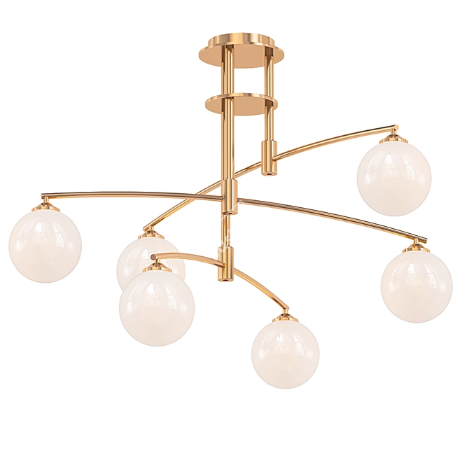 Glamorous Glendon Chandelier 3D model image 1