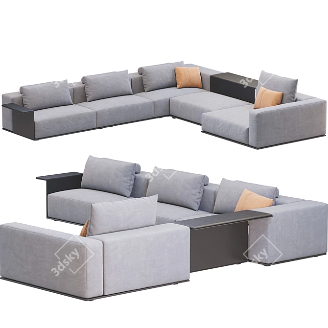 Poliform Westside Sofa: Elegant and Modern 3D model image 2