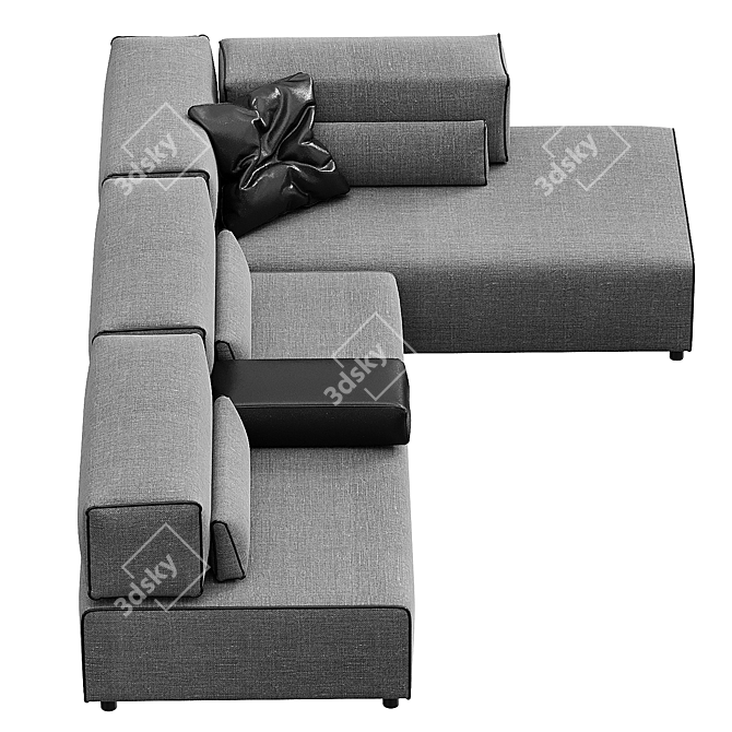 Luxurious Leolux Sofa for the German Home 3D model image 3