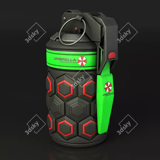 Explosive Umbrella 3D model image 1