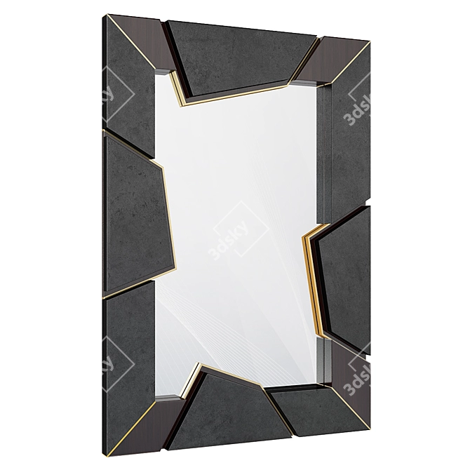 Luxxu Athos Mirror: Elegant Dimensions and Superior Craftsmanship 3D model image 1