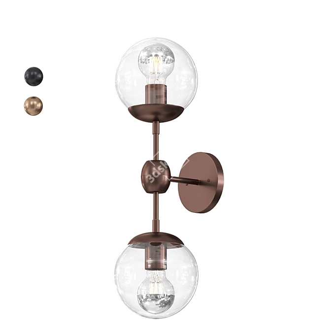 Minimalist Modo Sconce: Modern Lighting Solution 3D model image 1