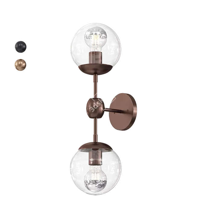 Minimalist Modo Sconce: Modern Lighting Solution 3D model image 4