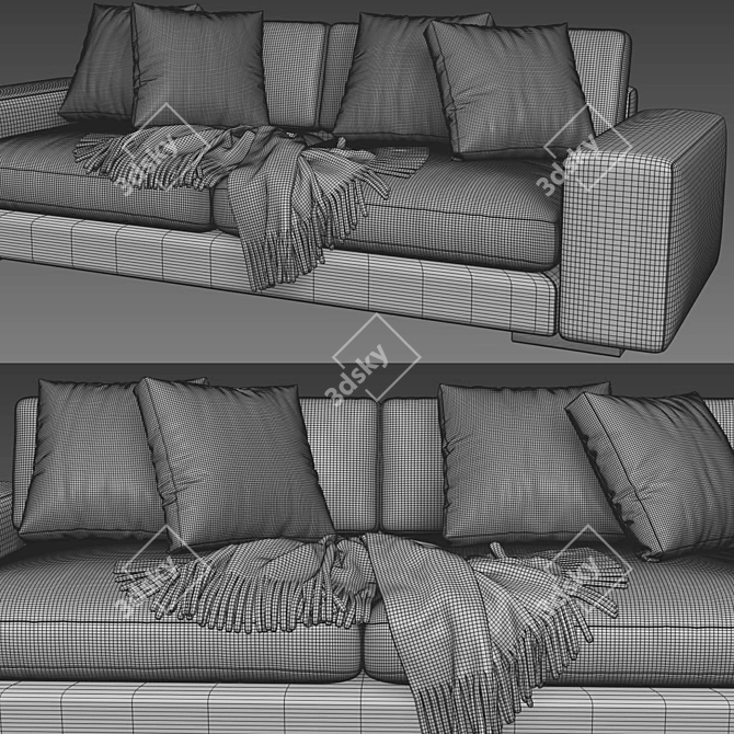 Verzelloni Holden 2-Seater Sofa 3D model image 4