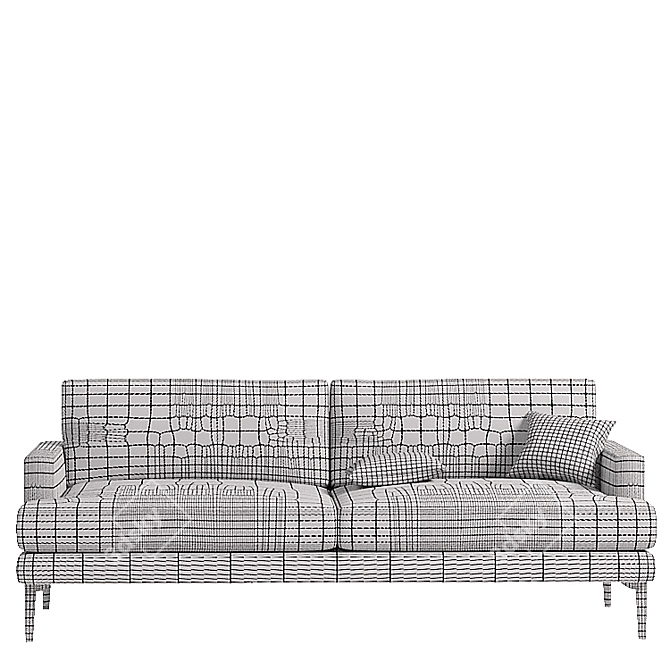 Andes Grand Sofa: Modern Comfort 3D model image 3